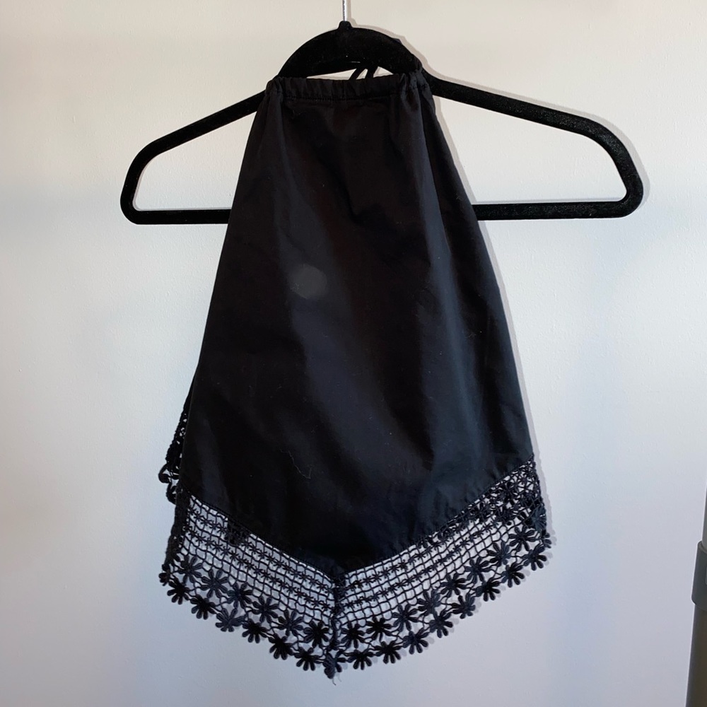 GUESS Wrap Top #black #guess #openback